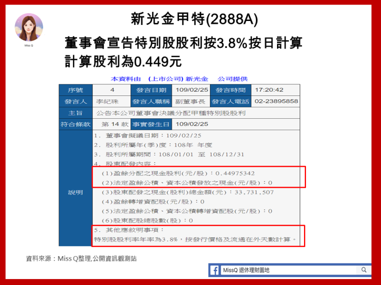 特別股 13 2020已公布特別股股利 Moneybar財經商業資訊社群網站